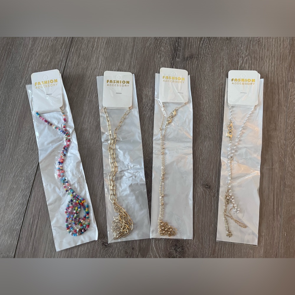 Assorted Necklaces (Beaded and Gold)